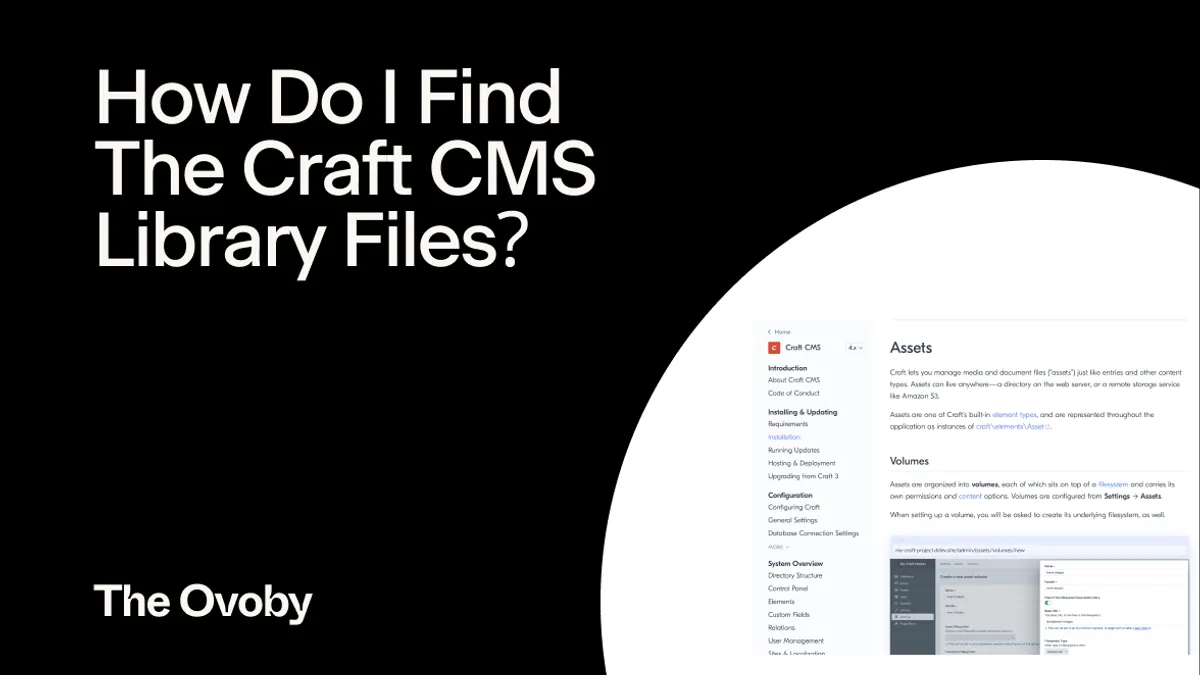 How Do I Find The Craft CMS Library Files