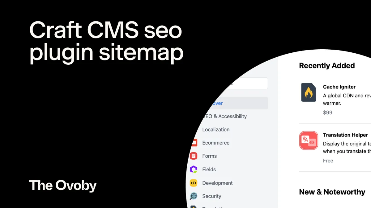 Craft CMS seo plugin sitemap